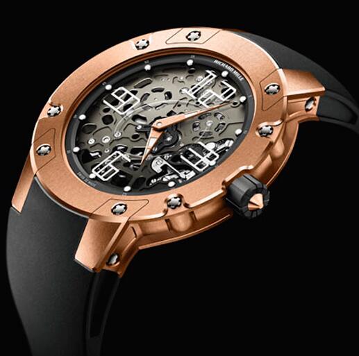 Richard Mille Replica Watch RM 033 Extra Flat Automatic Pink Gold